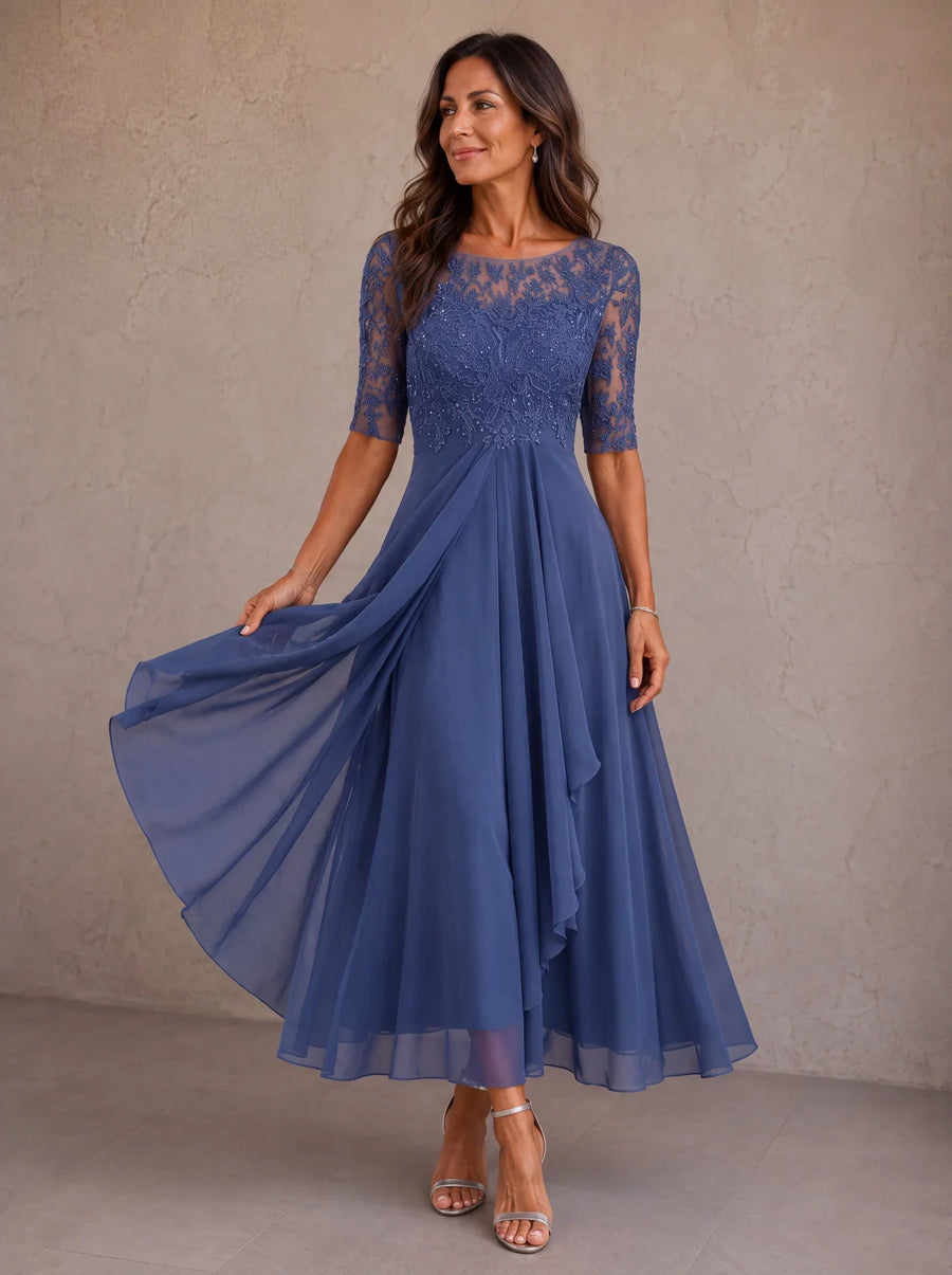 Rose | The Flattering Lace Midi Dress