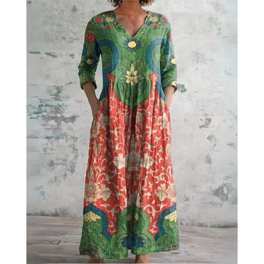 Emery™ Vintage Floral Maxi Dress