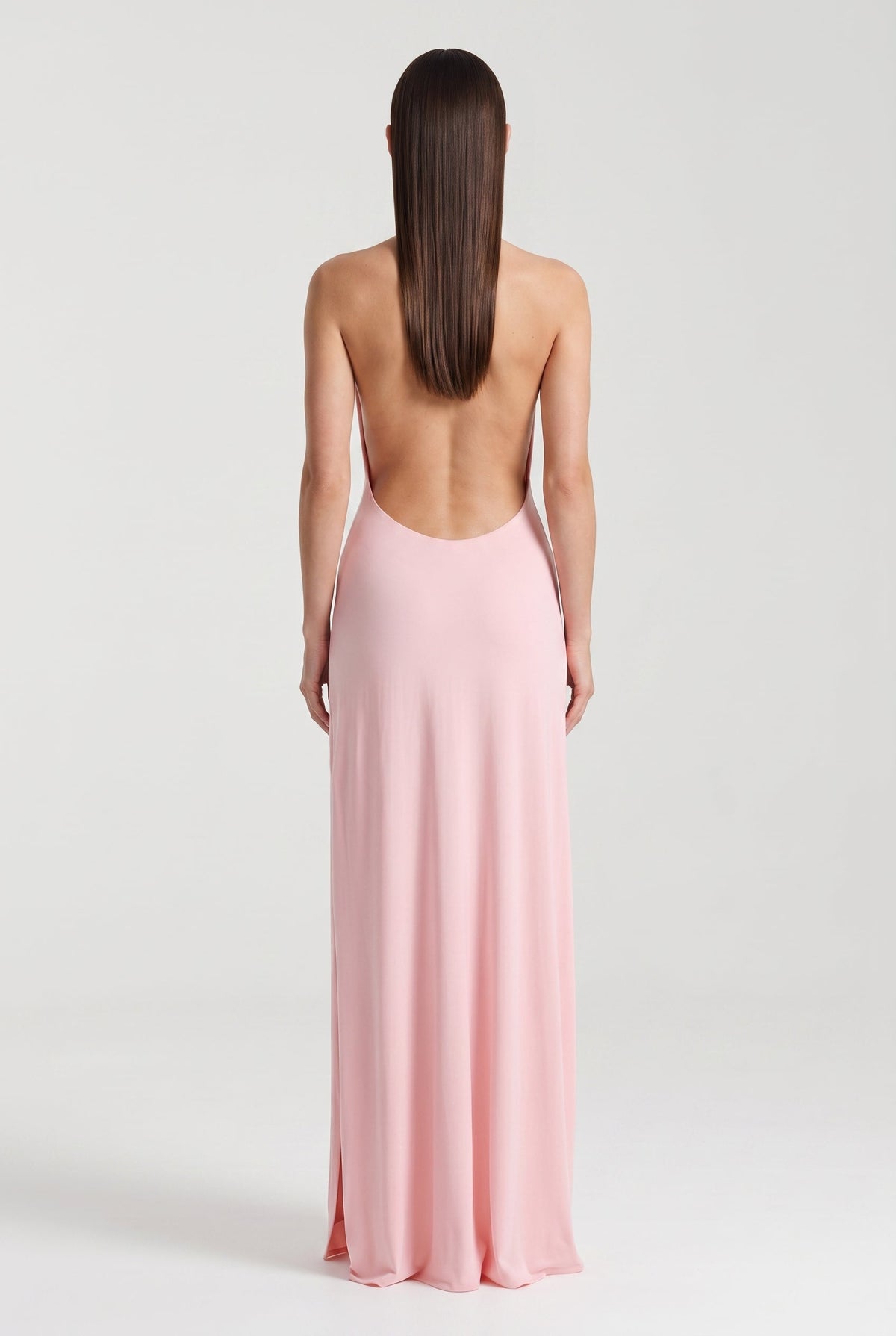 Jasmine Maxi Dress | Open Back, Plunging Neckline & High Split